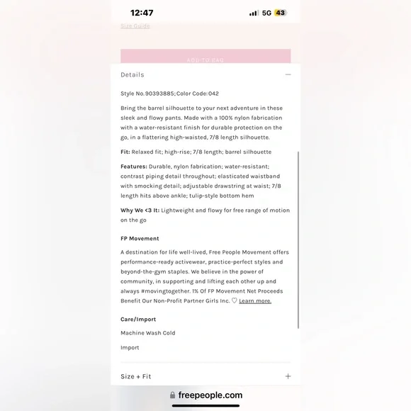 FP Movement by Free People Burgundy Track Pants - Picture 8 of 15